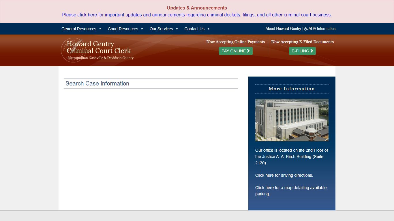 Search Case Information | Criminal Court Clerk of Metropolitan ...
